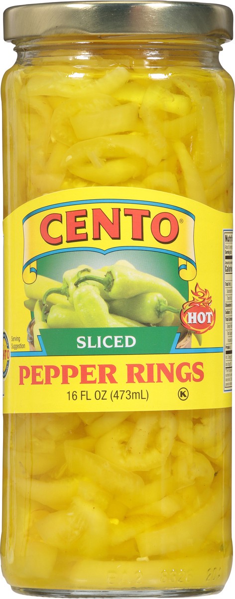 slide 5 of 13, Cento Hot Sliced Pepper Rings 16 fl oz, 16 fl oz