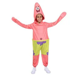SpongeBob SquarePants Patrick Star Kids' SpongeBob Halloween Costume Bodysuit Pink M