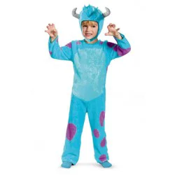 Disney Toddler Monster University Sulley Classic Costume Jumpsuit Blue 4-6