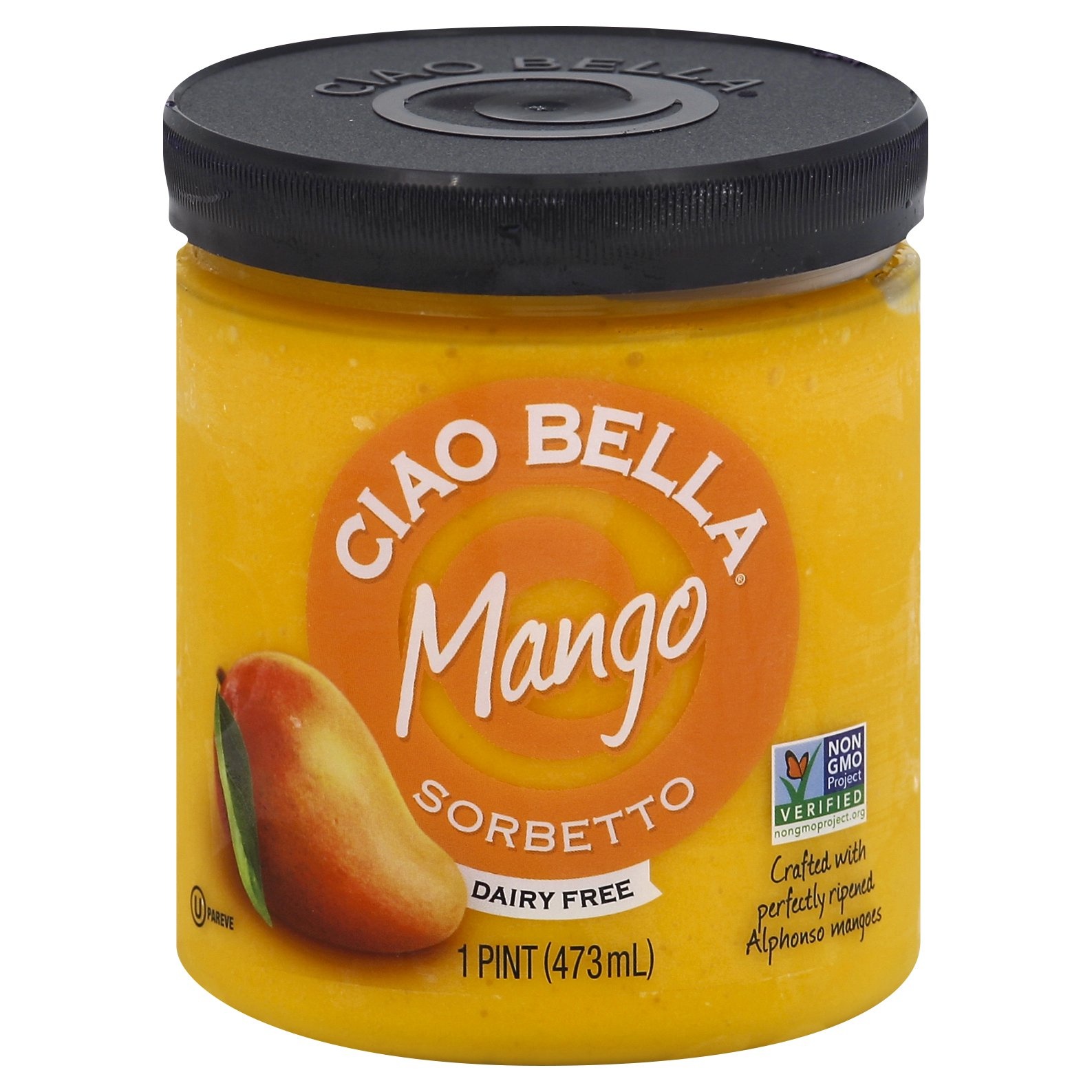 slide 1 of 1, Ciao Bella Mango Sorbetto, 1 pint