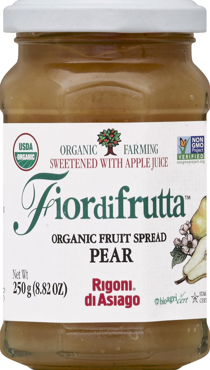 slide 2 of 2, Fiordifrutta Organic Pear Fruit Spread, 8.82 oz