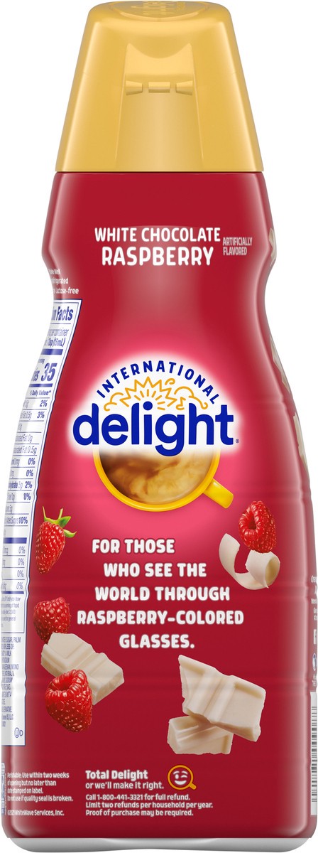 slide 10 of 12, International Delight Coffee Creamer, White Chocolate Raspberry, Refrigerated Flavored Creamer, 32 FL OZ Bottle, 32 fl oz