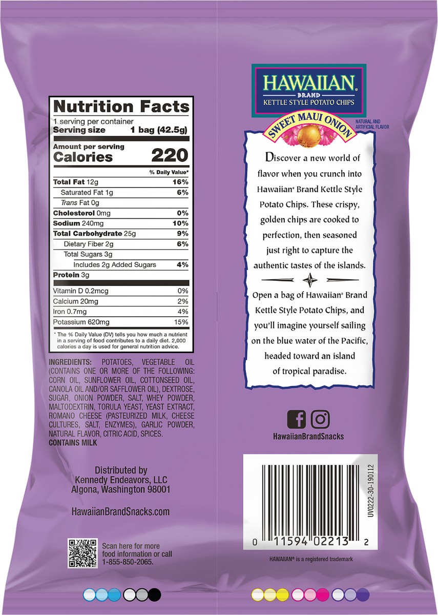 slide 3 of 7, Hawaiian Chips Maui Onion, 1.5 oz