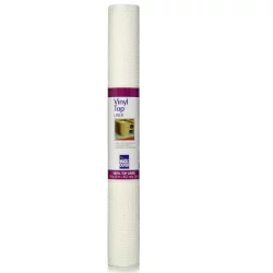Magic Cover Vinyl Top Non-Adhesive White Shelf Liner