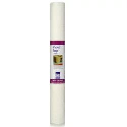 Magic Cover Vinyl Top Non-Adhesive White Shelf Liner