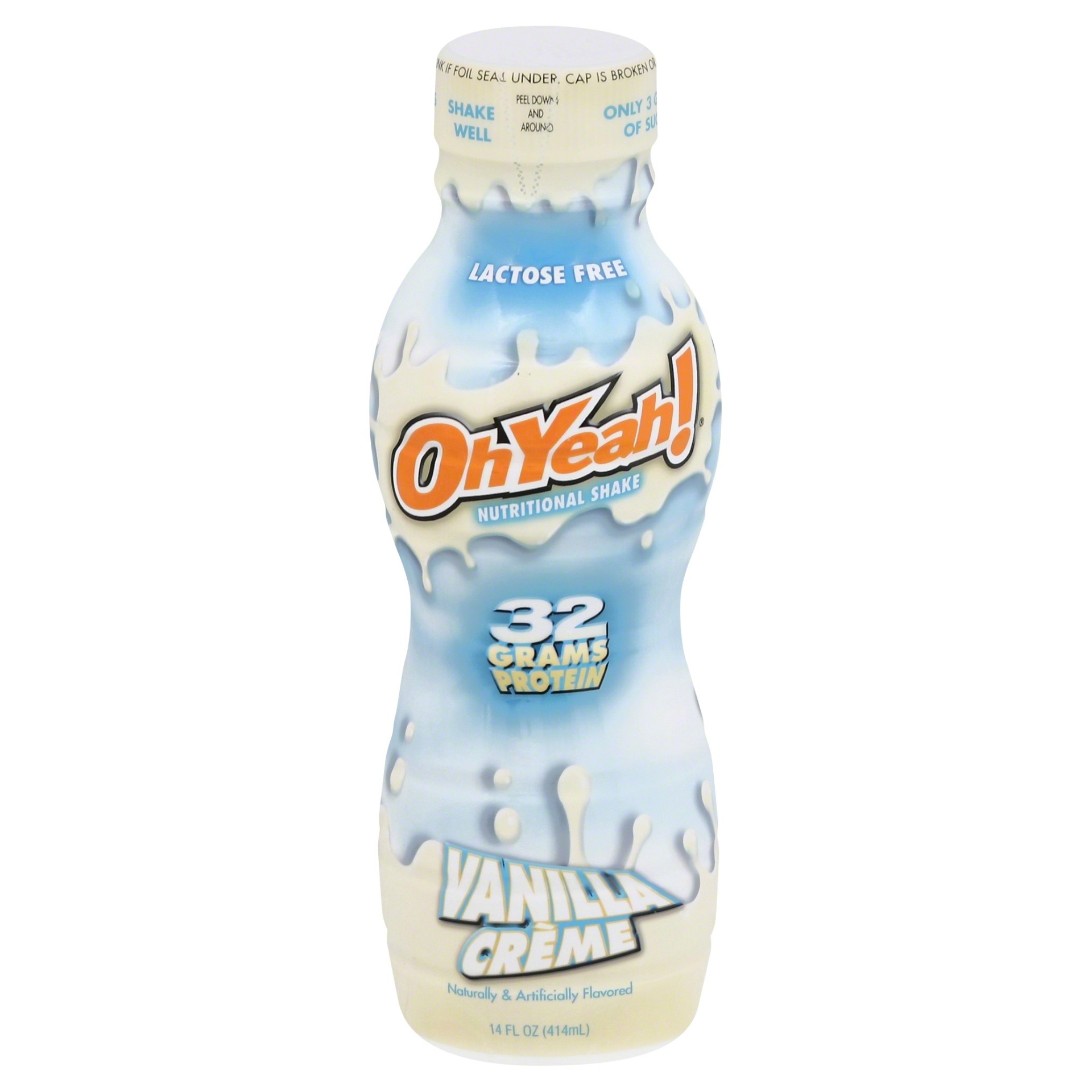 slide 1 of 1, Oh Yeah! Nutritional Shake - Vanilla Creme, 14 fl oz