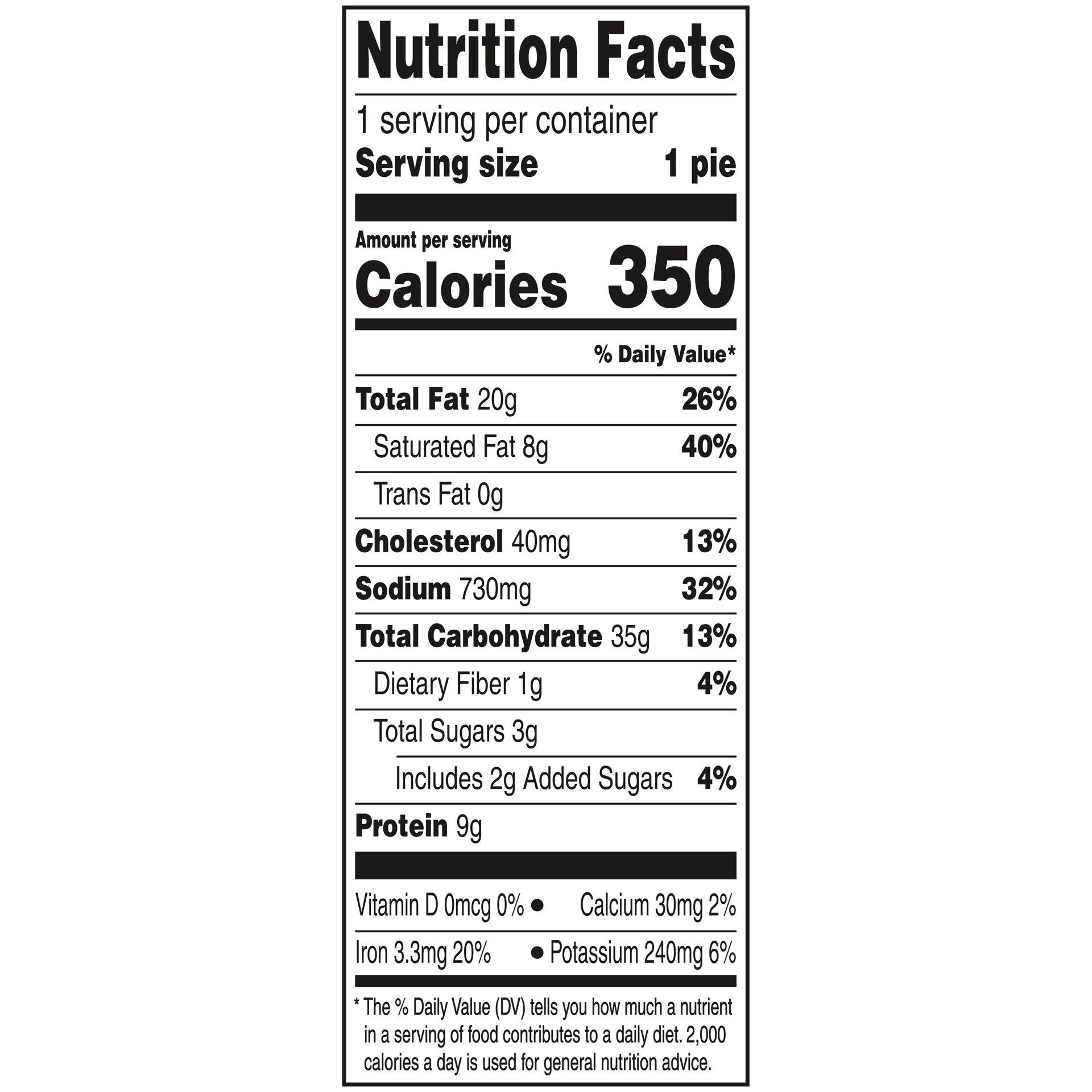 slide 4 of 5, Swanson Individual Turkey Pot Pie Frozen Meal, 7 oz., 7 oz