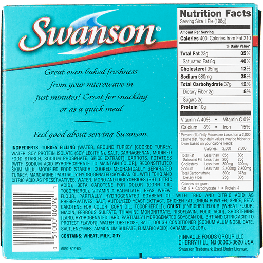 Swanson Turkey Pot Pie 7 oz Shipt