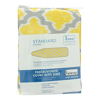 slide 1 of 1, Homz Standard Stretch & Fit Replacement Iron Board Cover and Pad, 1 ct