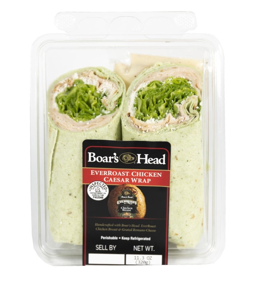 slide 1 of 1, Boar's Head Everroast Chicken Caesar Wrap, 11.3 oz