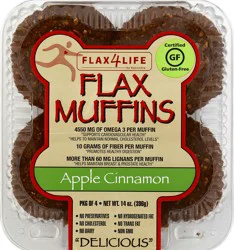 Flax4Life Apple Cinnamon Flax Muffins