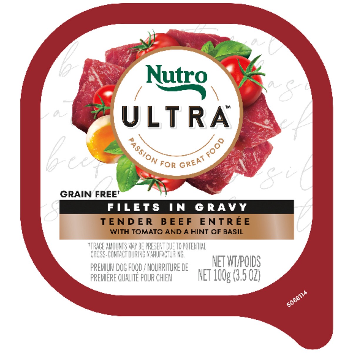 slide 9 of 17, Nutro Ultra Filets in Gravy Premium Tender Beef Entree/Deluxe Chicken Entree Dog Food Variety Pack 12 - 3.5 oz Trays, 2.63 Lb