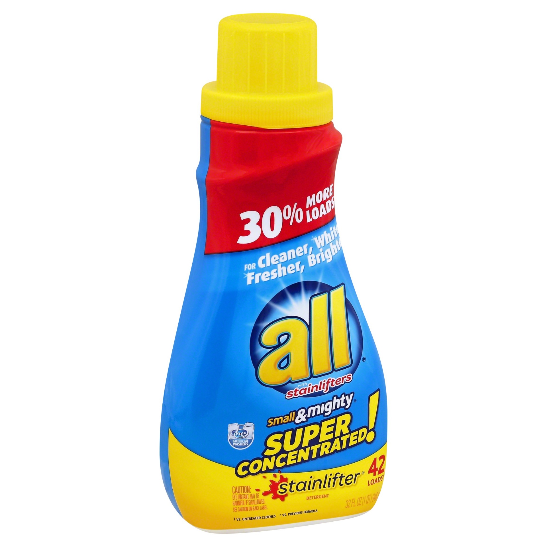 slide 1 of 1, All smAll & mighty stainlifter Laundry Detergent 42 Loads, 32 fl oz