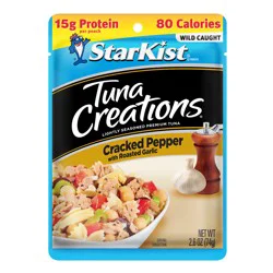 StarKist Tuna Creations Cracked Pepper with Roasted Garlic - 2.6 oz Pouch