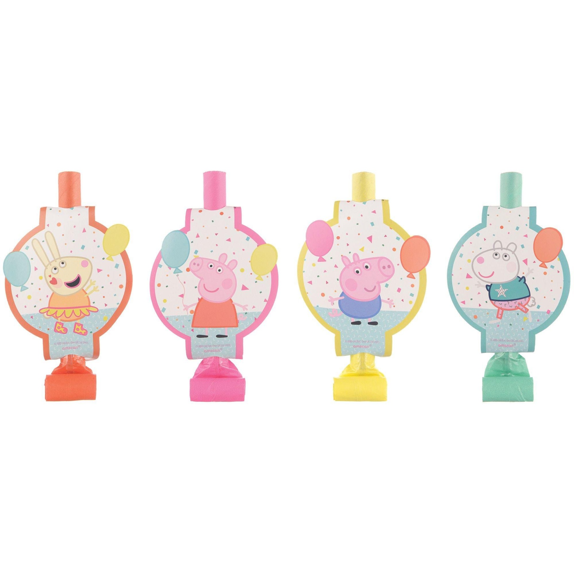 slide 1 of 1, Party City Peppa Pig Confetti Party Blowouts, 8 ct