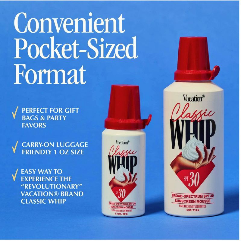 slide 3 of 11, Vacation Classic Sunscreen Whip - SPF 30 - 1.4oz, 30 x 1.4 oz