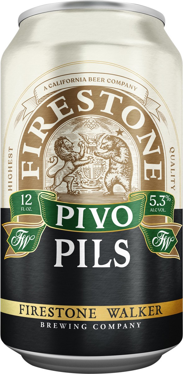 slide 2 of 6, Firestone Walker Pivo Pils Beer 12 fl oz Can, 12 fl oz