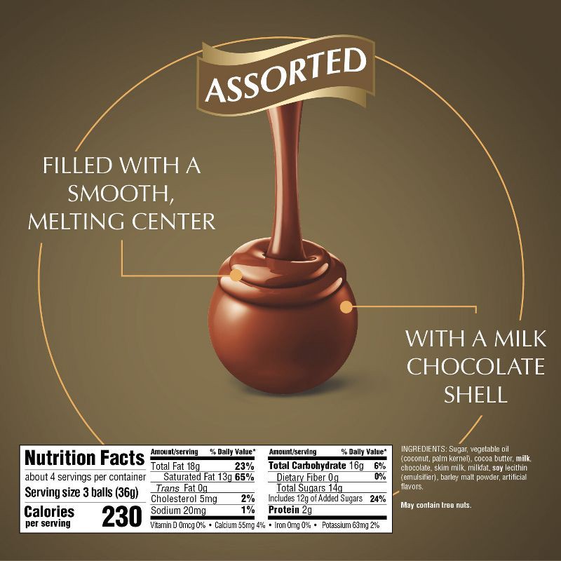 slide 8 of 8, Lindt Lindor Assorted Chocolate Candy Truffles - 5.1oz, 5.1 oz