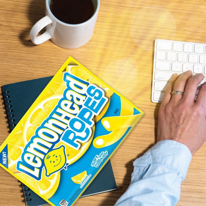 slide 6 of 8, Lemonhead Ropes Peg Candy - 5oz, 5 oz