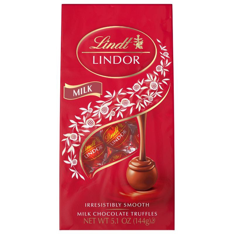 slide 5 of 10, LINDOR, Lindt Milk Chocolate Candy Truffles - 5.1oz, 5.1 oz