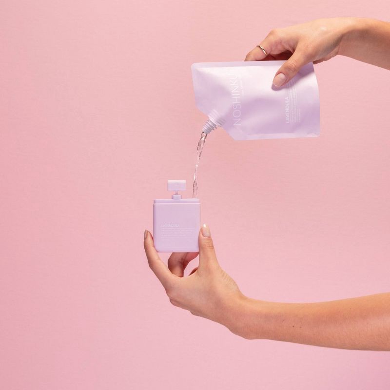 slide 3 of 5, NOSHINKU Refillable Lavendula Ultra Moisturizing Pocket Sanitizer - Trial Size - 20mL, 20 ml