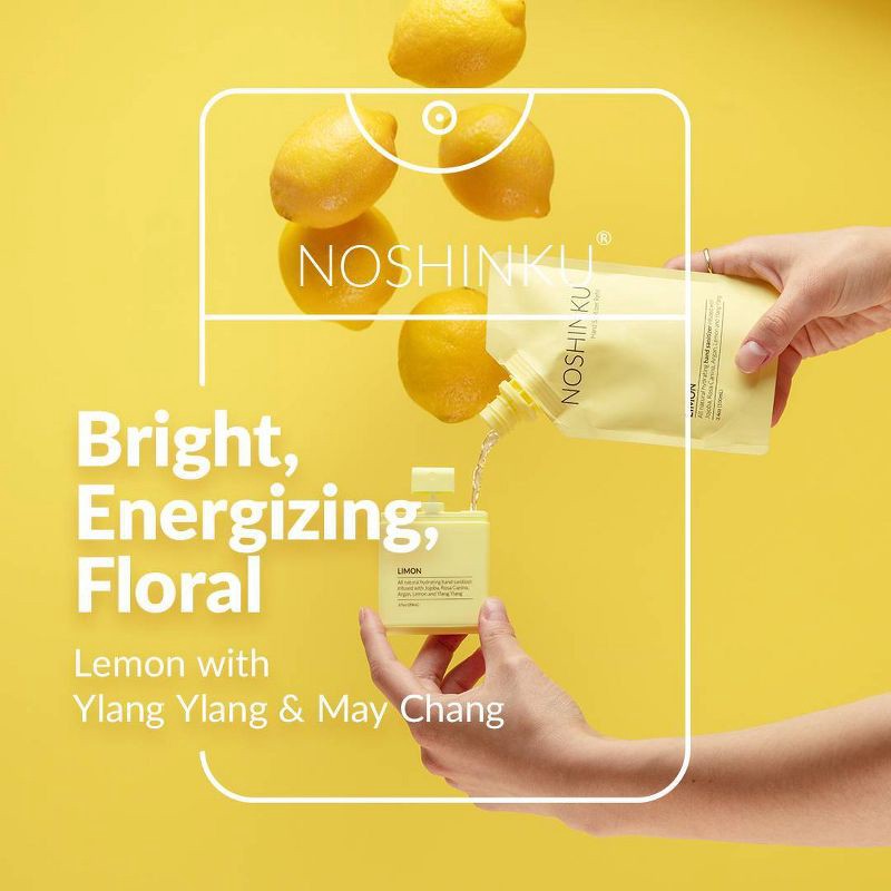 slide 3 of 6, NOSHINKU Refillable Limon Ultra Moisturizing Pocket Sanitizer - Travel Size - 20ml, 20 ml