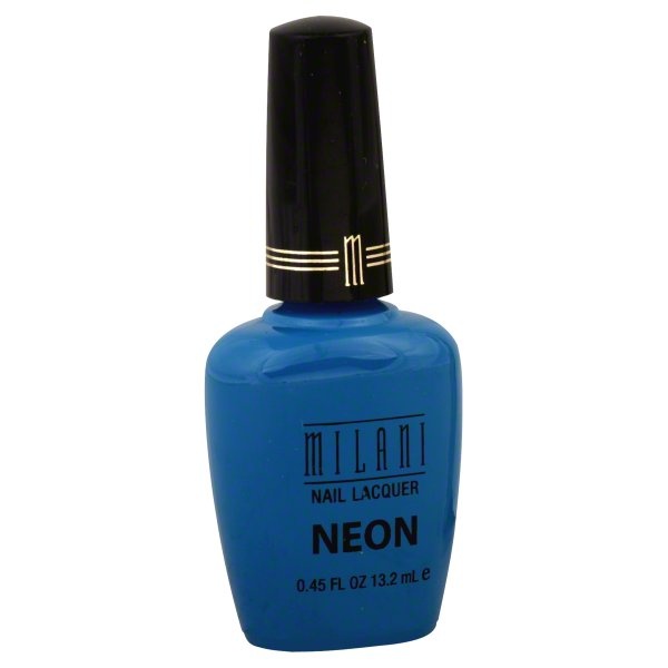 slide 1 of 1, Milani Neon Nail Lacquer Dude Blue 505, 0.45 oz