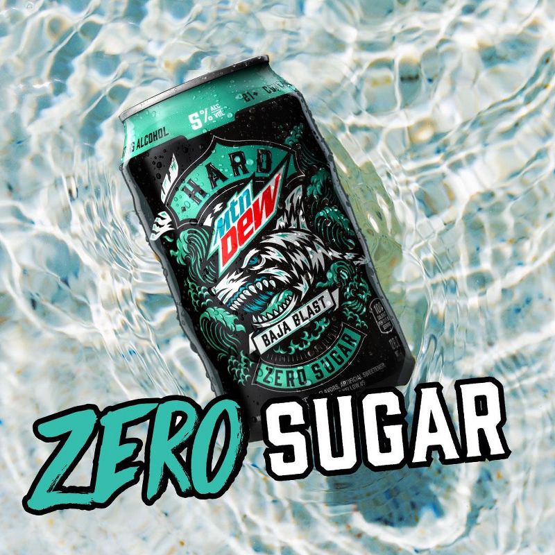 slide 5 of 6, MTN DEW Hard Baja Blast Variety - 12pk/12 fl oz Cans, 12 ct; 12 fl oz