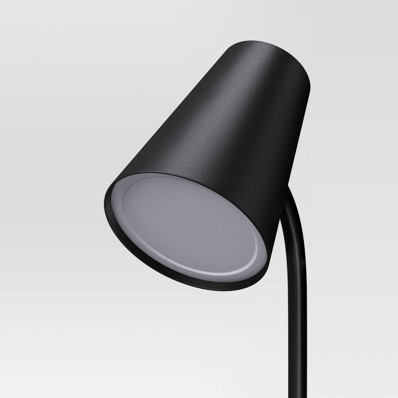 slide 4 of 5, Task Table Lamp Black - Room Essentials™, 1 ct