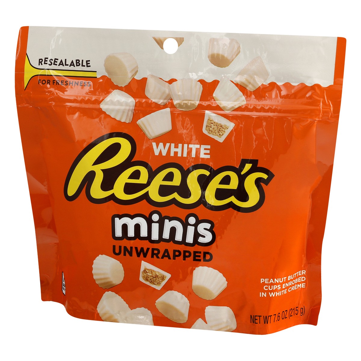 slide 6 of 9, Reese's White Minis Unwrapped Peanut Butter Cups 7.6 oz, 7.6 oz