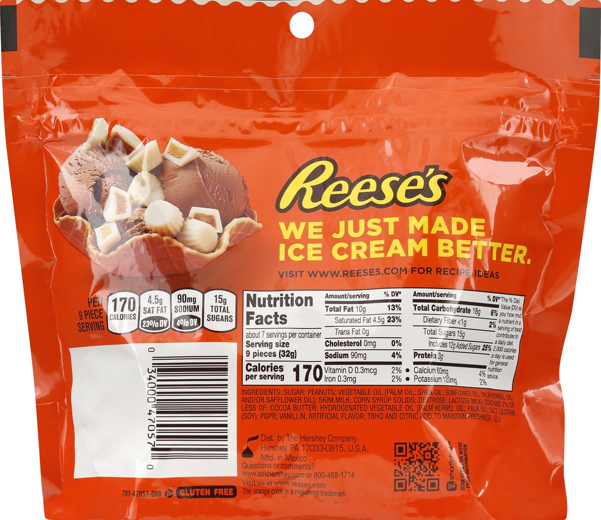 slide 5 of 9, Reese's White Minis Unwrapped Peanut Butter Cups 7.6 oz, 7.6 oz