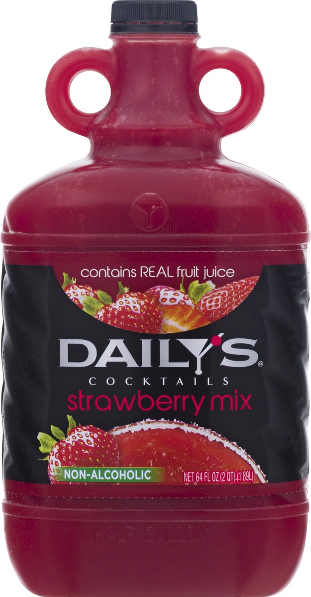 slide 1 of 9, Daily's Daily''s Strawberry Cocktail Mix, Half Gallon Bottle, 64 fl oz