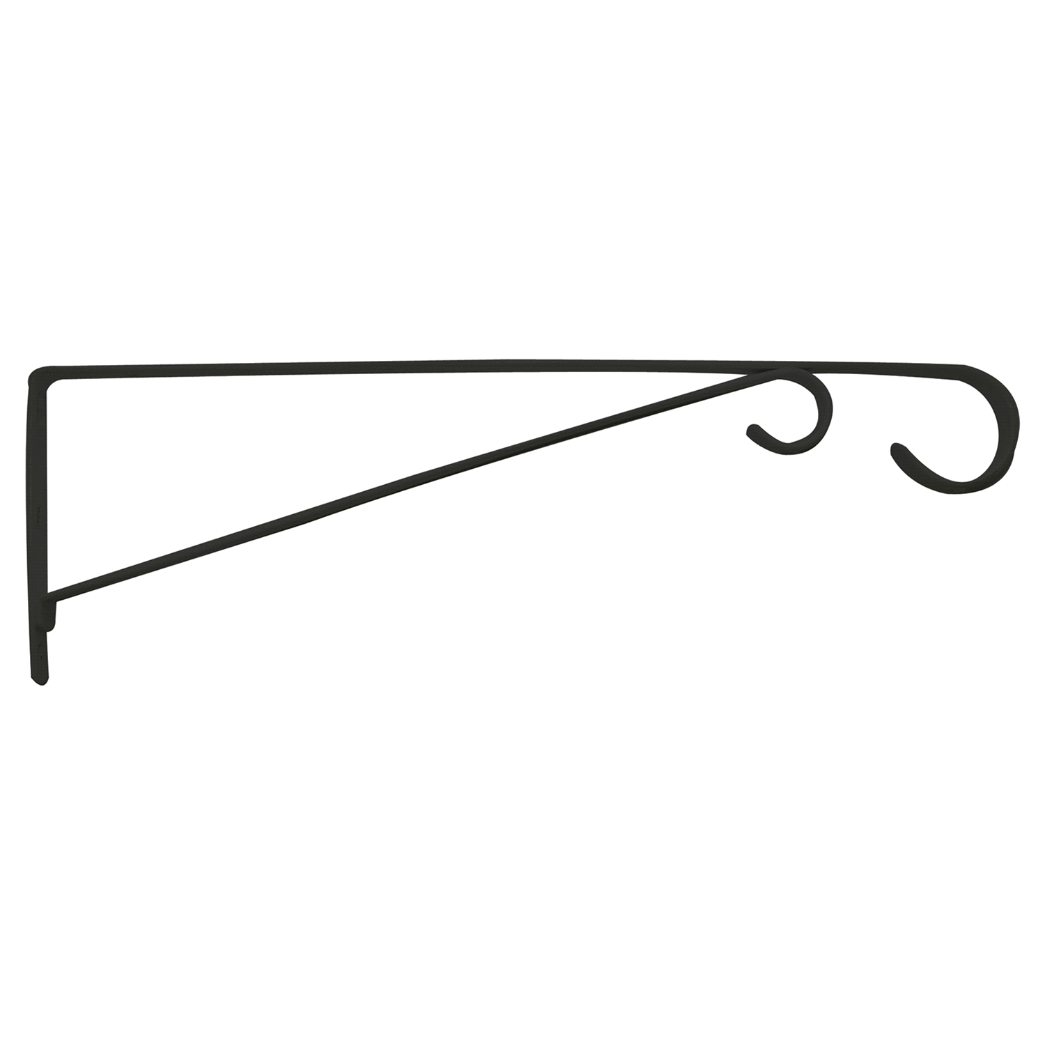 slide 1 of 1, Panacea Black Plant Bracket with Hooks - 15", 15 in