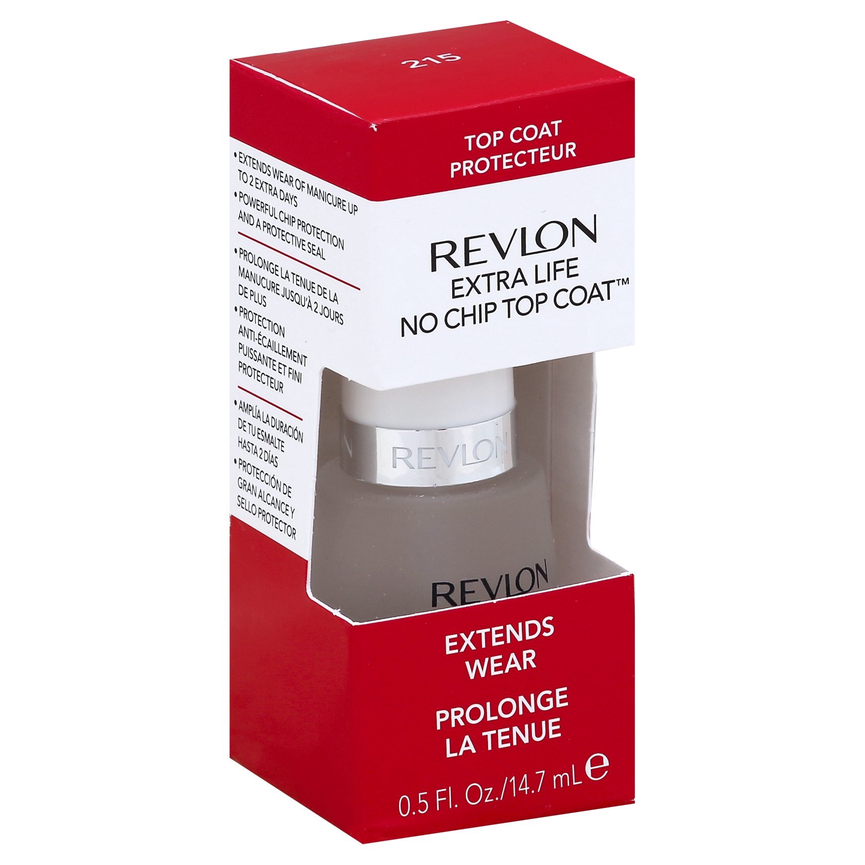 slide 1 of 7, Revlon Extra Life Top Coat, 0.5 oz