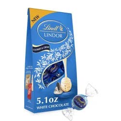 LINDOR, Lindt Cookies and Cream Chocolate Candy Truffles - 5.1oz