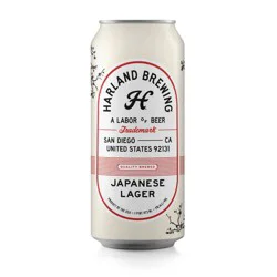 Harland Brewing Co Harland Japanese Lager Beer - 4pk/16 fl oz Cans