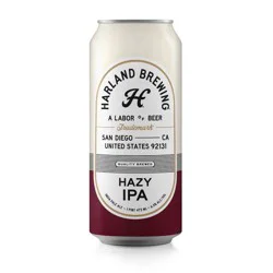 Harland Brewing Co Harland Hazy IPA Beer - 4pk/16 fl oz Cans
