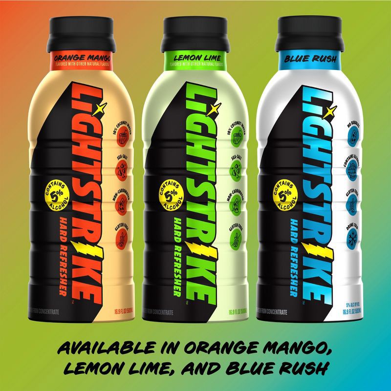 slide 3 of 12, New Belgium Lightstrike Hard Refresher Lemon Lime - 4pk/16.9 fl oz Bottles, 4 ct, 16.9 fl oz