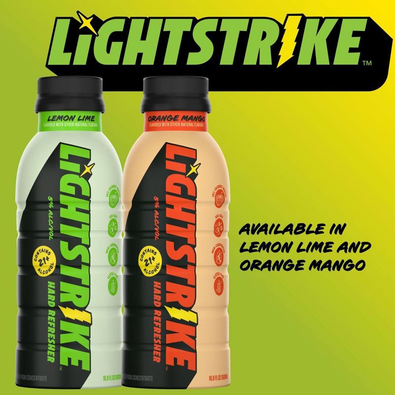 slide 3 of 11, New Belgium Lightstrike Hard Refresher Lemon Lime - 4pk/16.9 fl oz Bottles, 4 ct, 16.9 fl oz