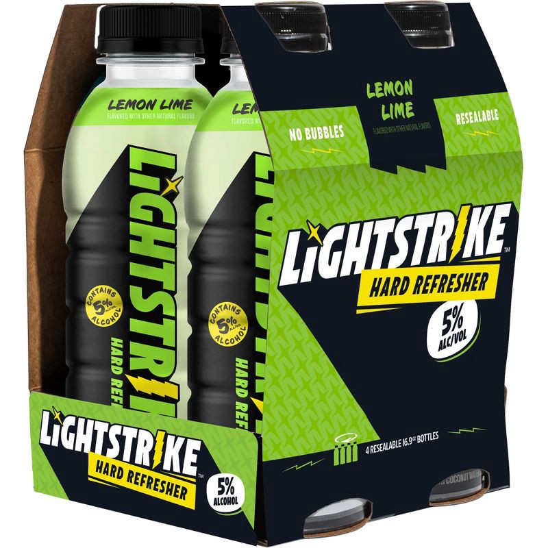 slide 9 of 12, New Belgium Lightstrike Hard Refresher Lemon Lime - 4pk/16.9 fl oz Bottles, 4 ct, 16.9 fl oz