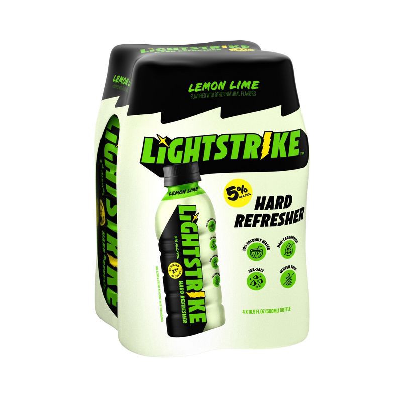slide 10 of 11, New Belgium Lightstrike Hard Refresher Lemon Lime - 4pk/16.9 fl oz Bottles, 4 ct, 16.9 fl oz