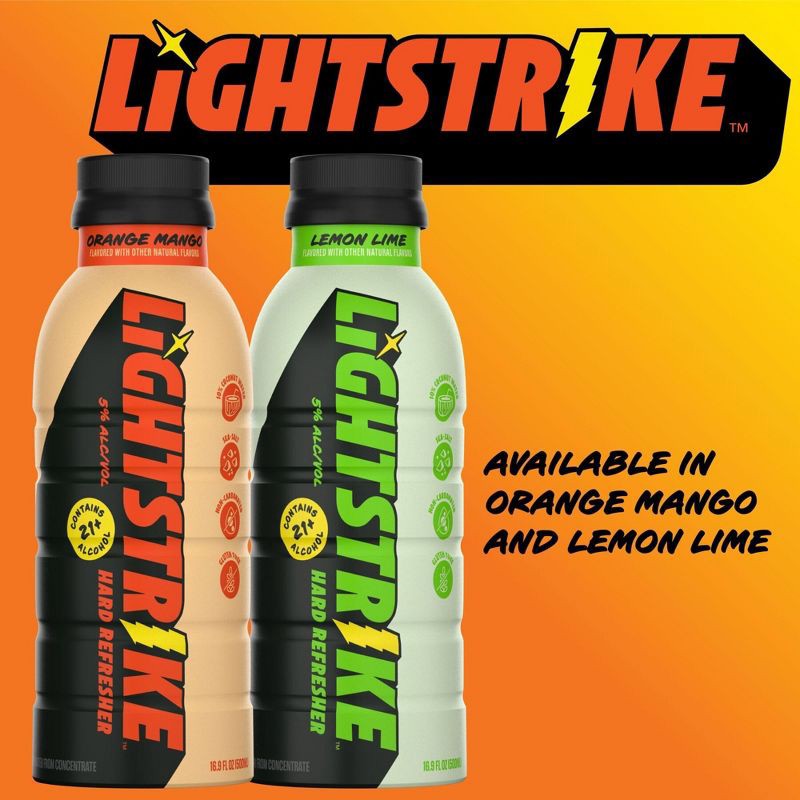 slide 3 of 11, New Belgium Lightstrike Hard Refresher Orange Mango - 4pk/16.9 fl oz Bottles, 4 ct, 16.9 fl oz