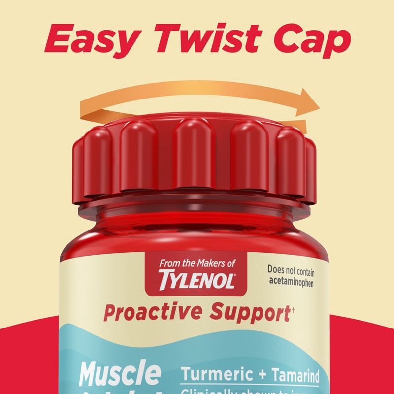 slide 8 of 10, Tylenol Proactive Support Muscle & Joint + Stress Relieve - 30ct, 30 ct
