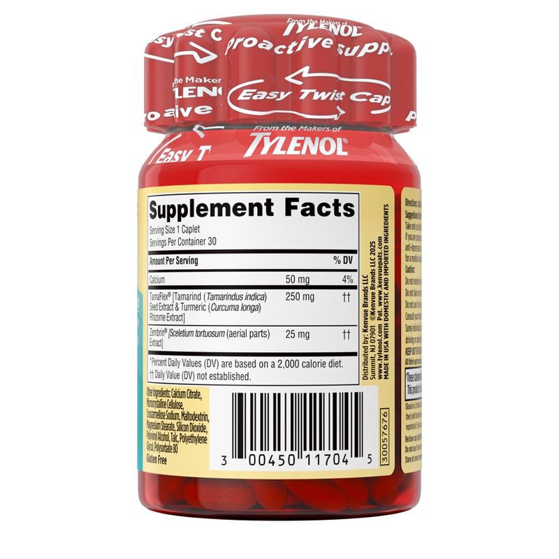 slide 2 of 10, Tylenol Proactive Support Muscle & Joint + Stress Relieve - 30ct, 30 ct