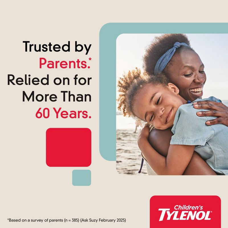 slide 4 of 11, Tylenol Children's Pain + Fever Ages 2 - 11 Years - Apple Flavor Dye-Free Acetaminophen Liquid Suspension- 4 fl oz, 4 fl oz