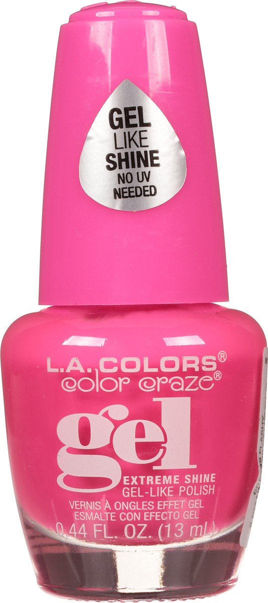 slide 8 of 10, L.A. Colors Color Craze CNP749 Flashy Gel Extreme Shine Nail Polish 0.44 fl oz, 0.44 fl oz
