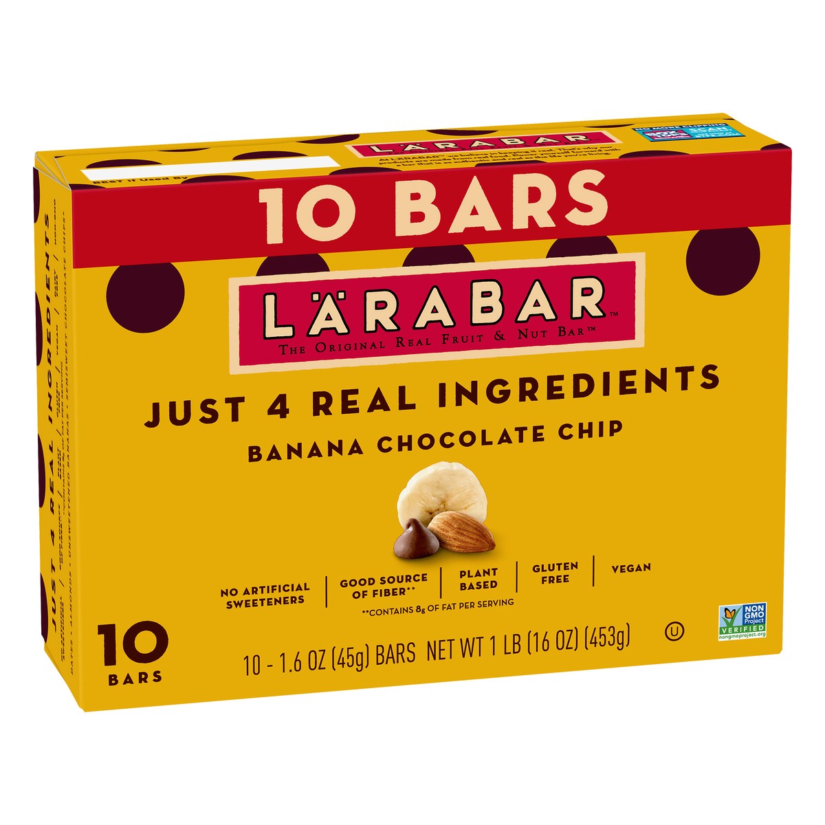 slide 2 of 13, LÄRABAR Banana Chocolate Chip Fruit & Nut Bar 10 ea, 10 ct; 16 oz