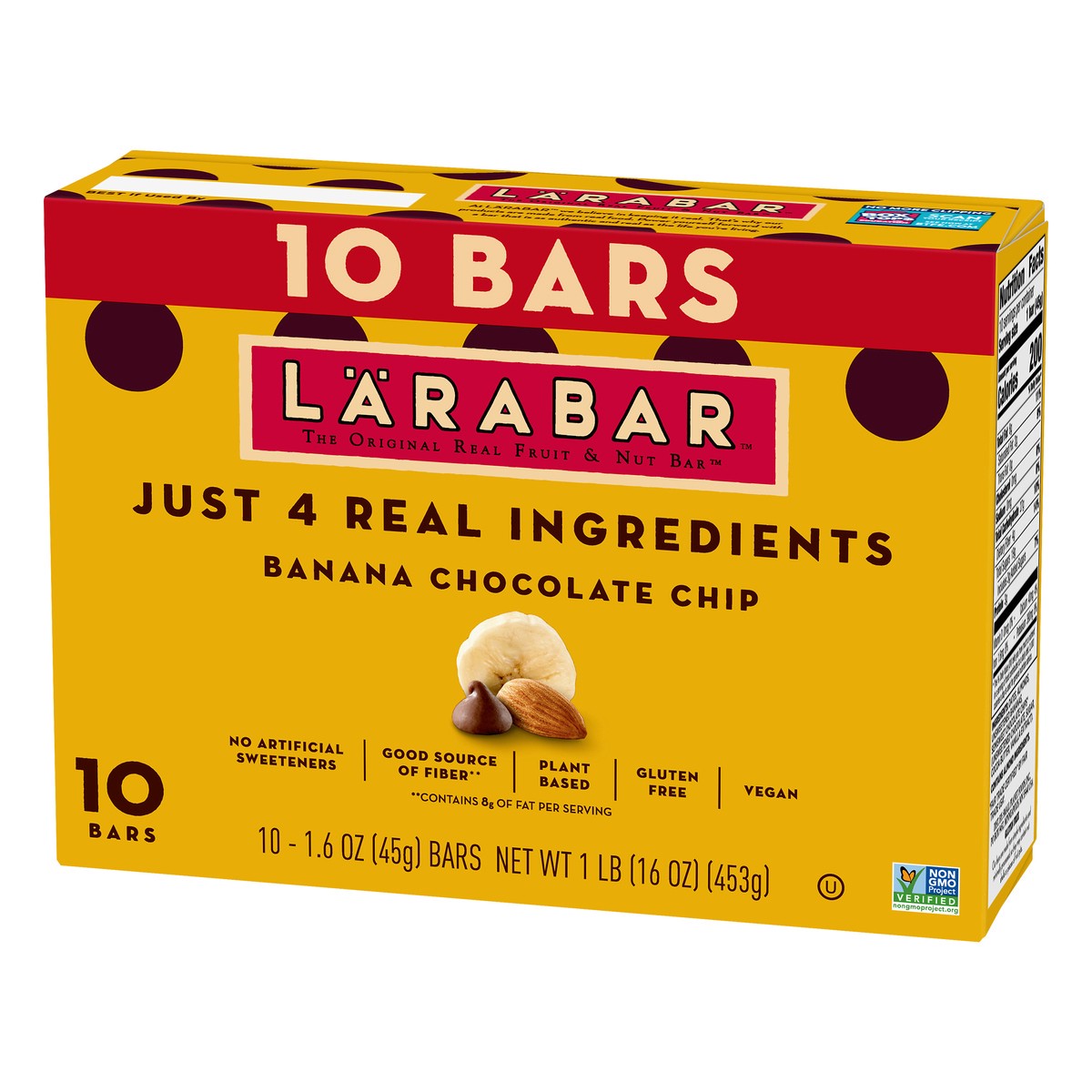 slide 3 of 13, LÄRABAR Banana Chocolate Chip Fruit & Nut Bar 10 ea, 10 ct; 16 oz