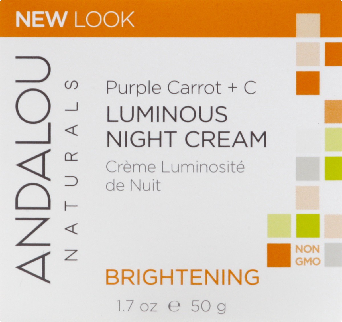 slide 6 of 7, Andalou Naturals Purple Carrot + C Luminous Night Cream, 1.7 oz