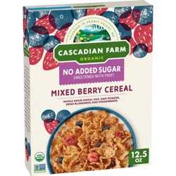 Cascadian Farm No Added Sugar Mixed Berry Breakfast Cereal - 12.5oz